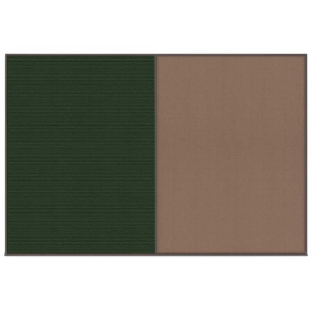 United Visual Products Enclosed Corkboard, 1 Door, 72"x48", 4" Fra UV3405-WHITE-BLACK